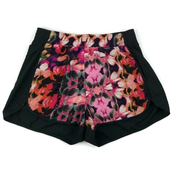 Ya Los Angeles Womens Shorts, Black Floral Medium - Picture 1 of 8